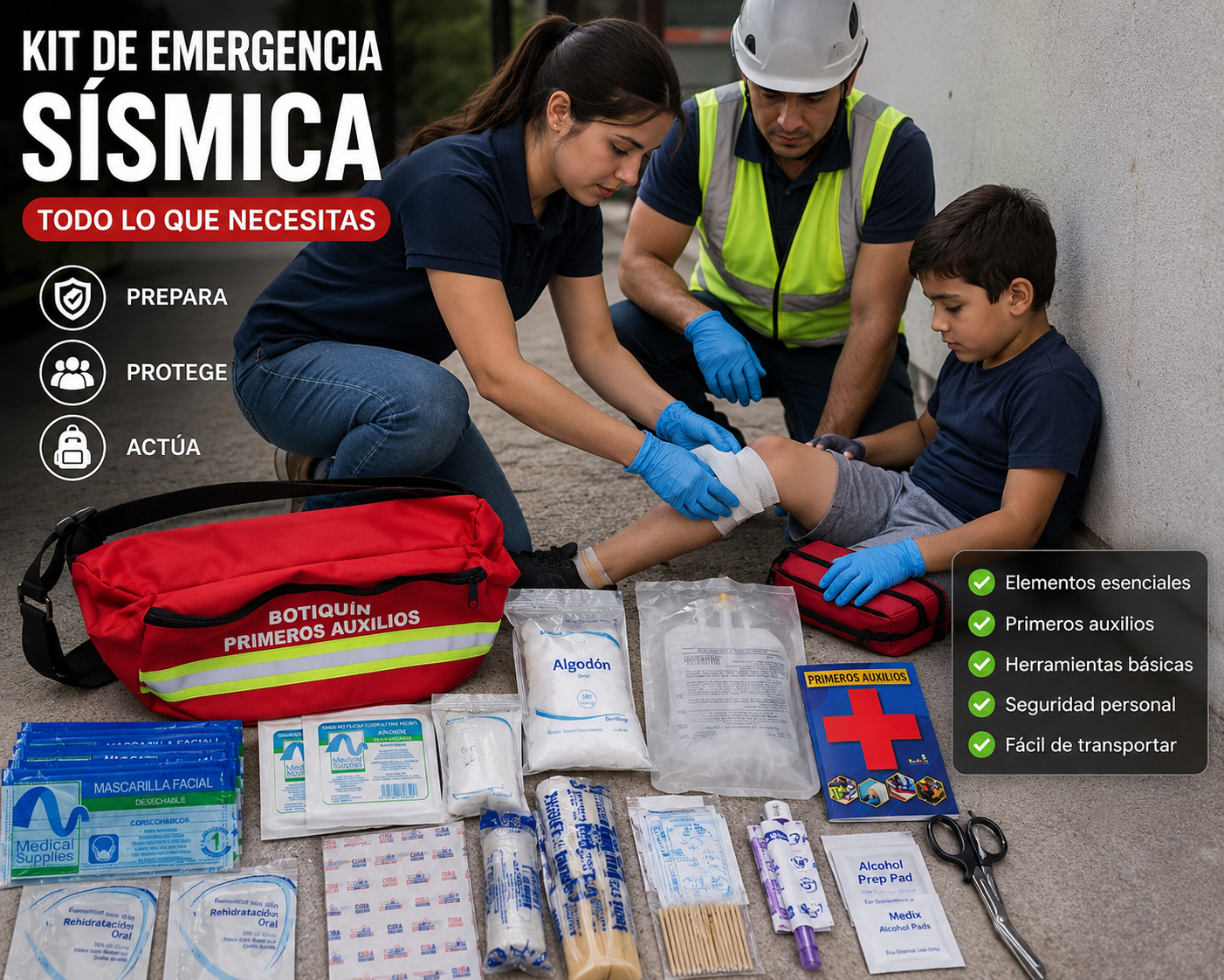 🔈❗️KIT DE EMERGENCIA SISMICA❗️🔈